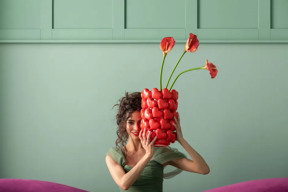 KARE Vase Hearts 33cm