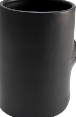 KARE Vase Labbra Schwarz 22cm