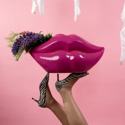 KARE Vase Lips Pink 28cm