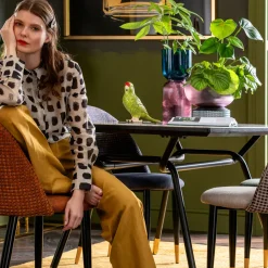 KARE Vase Marvelous Duo Blau Lila 40cm