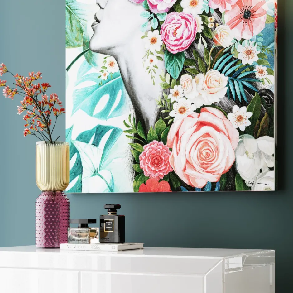 KARE Vase Marvelous Duo Gelb Lila 38cm