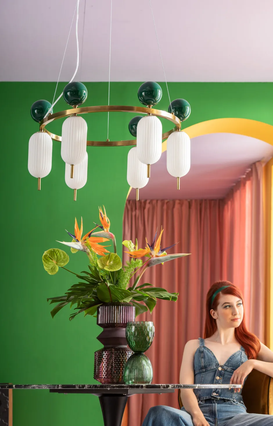 KARE Vase Marvelous Duo Pink 36cm