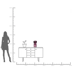 KARE Vase Marvelous Duo Pink 36cm