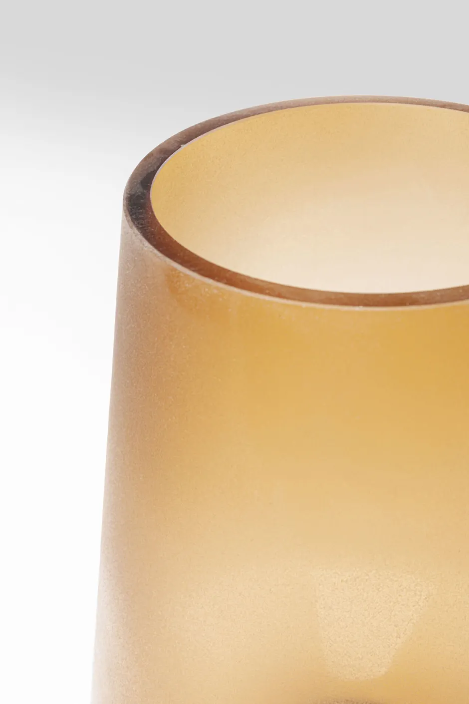 KARE Vase Noble Ring Amber Matt 26cm