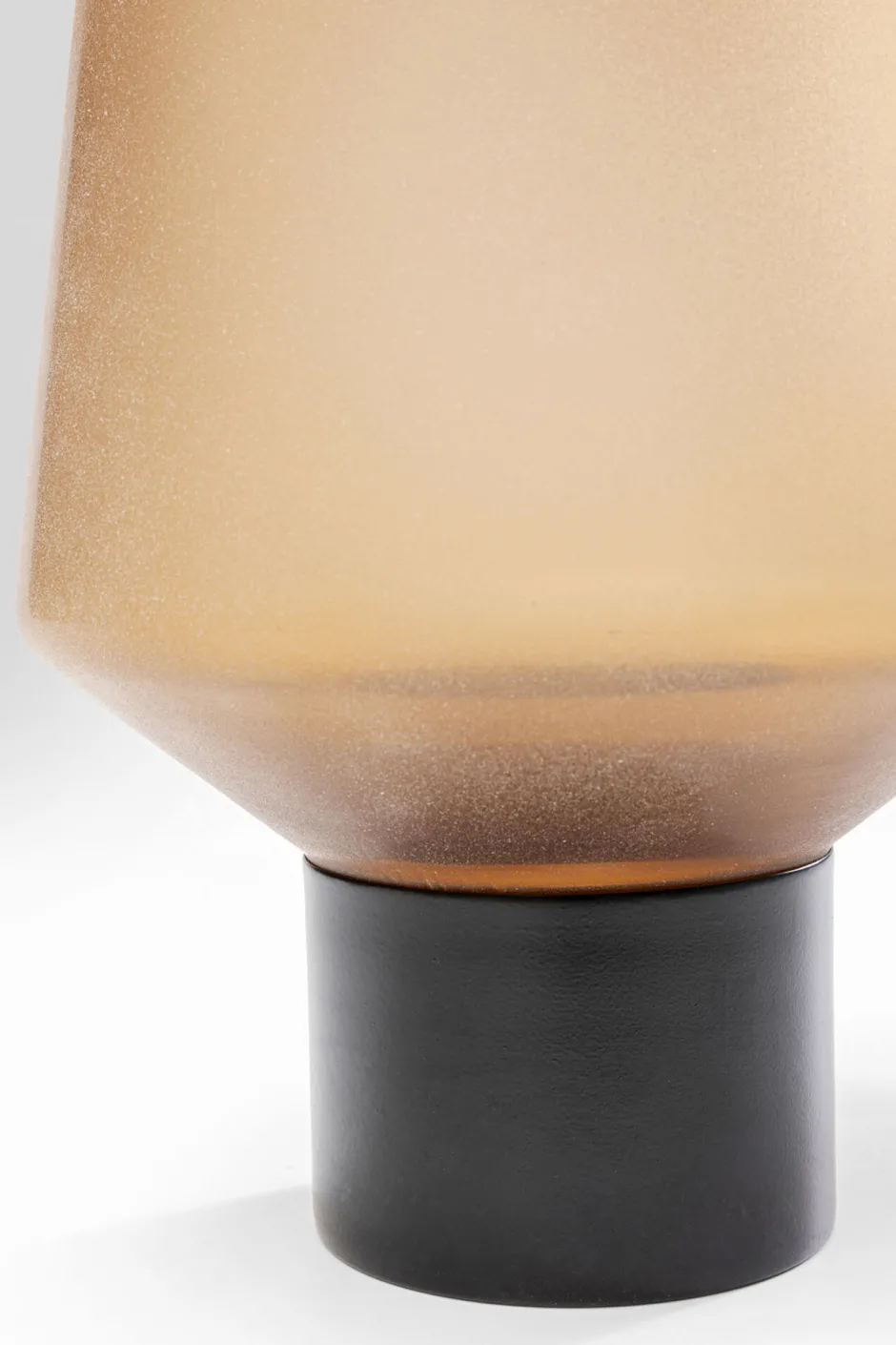 KARE Vase Noble Ring Amber Matt 26cm