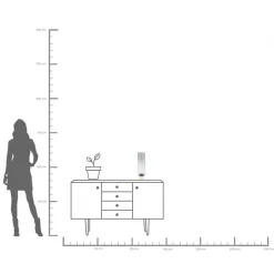 KARE Vase Noble Ring Grau 40cm