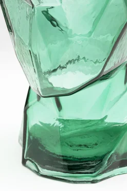 KARE Vase Prisma Face Grün 30cm