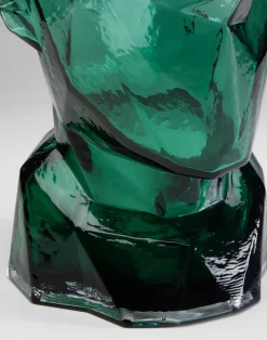 KARE Vase Prisma Face Grün 30cm