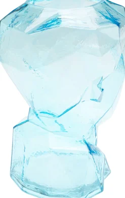 KARE Vase Prisma Face Hellblau 30cm