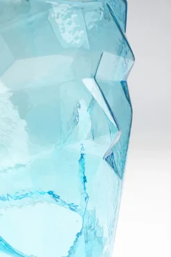 KARE Vase Prisma Face Hellblau 30cm