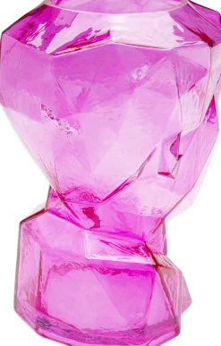 KARE Vase Prisma Face Pink 30cm