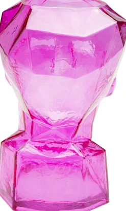 KARE Vase Prisma Face Pink 30cm