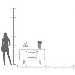 KARE Vase Rose Multi Chrom Big