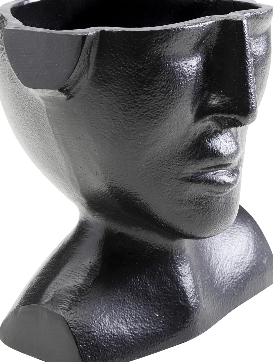 KARE Vase Rostro Schwarz 17cm