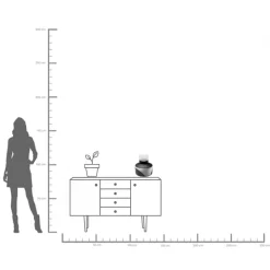 KARE Vase Shadow 34cm