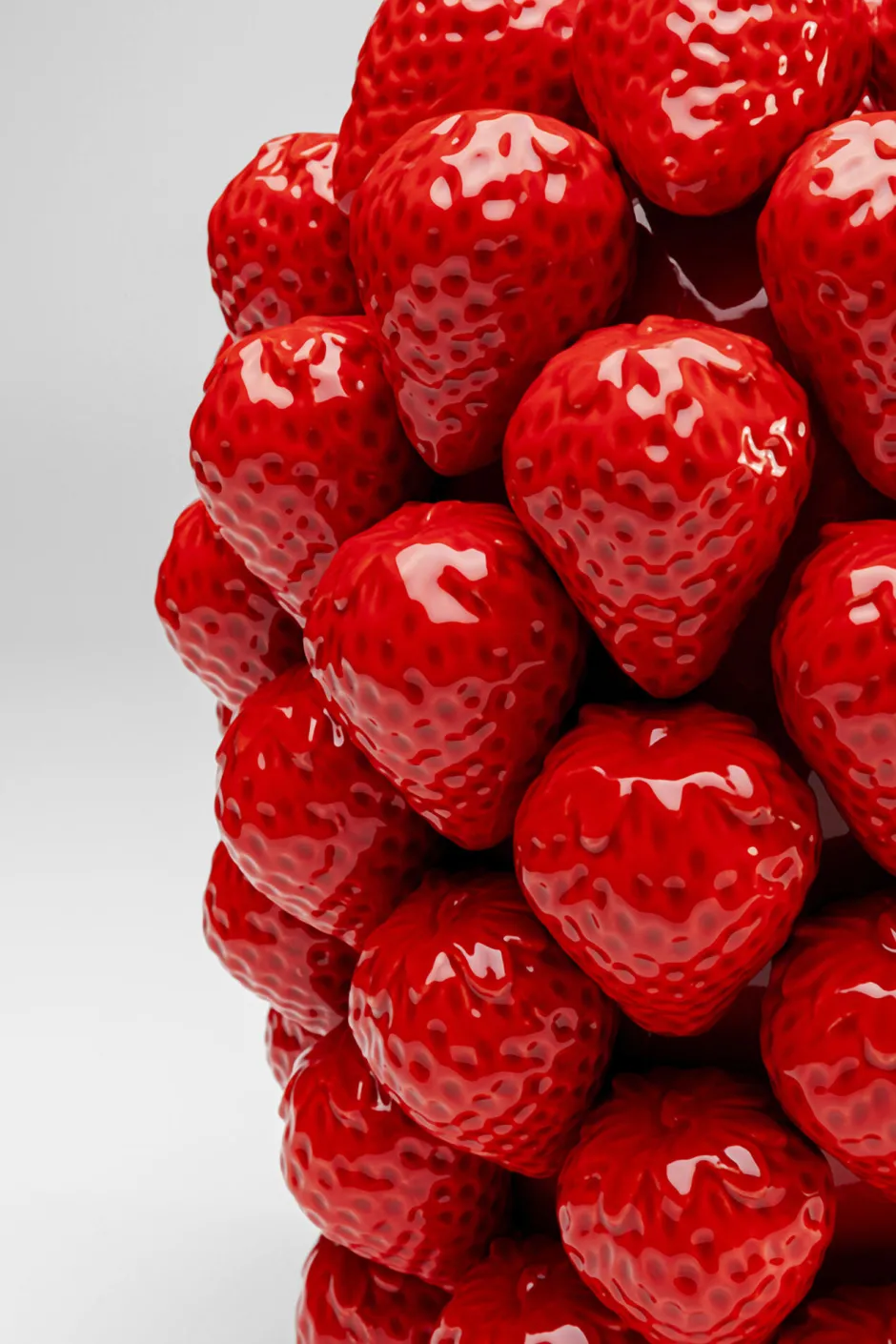 KARE Vase Strawberries Rot 30cm