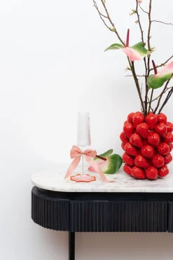 KARE Vase Strawberries Rot 24cm