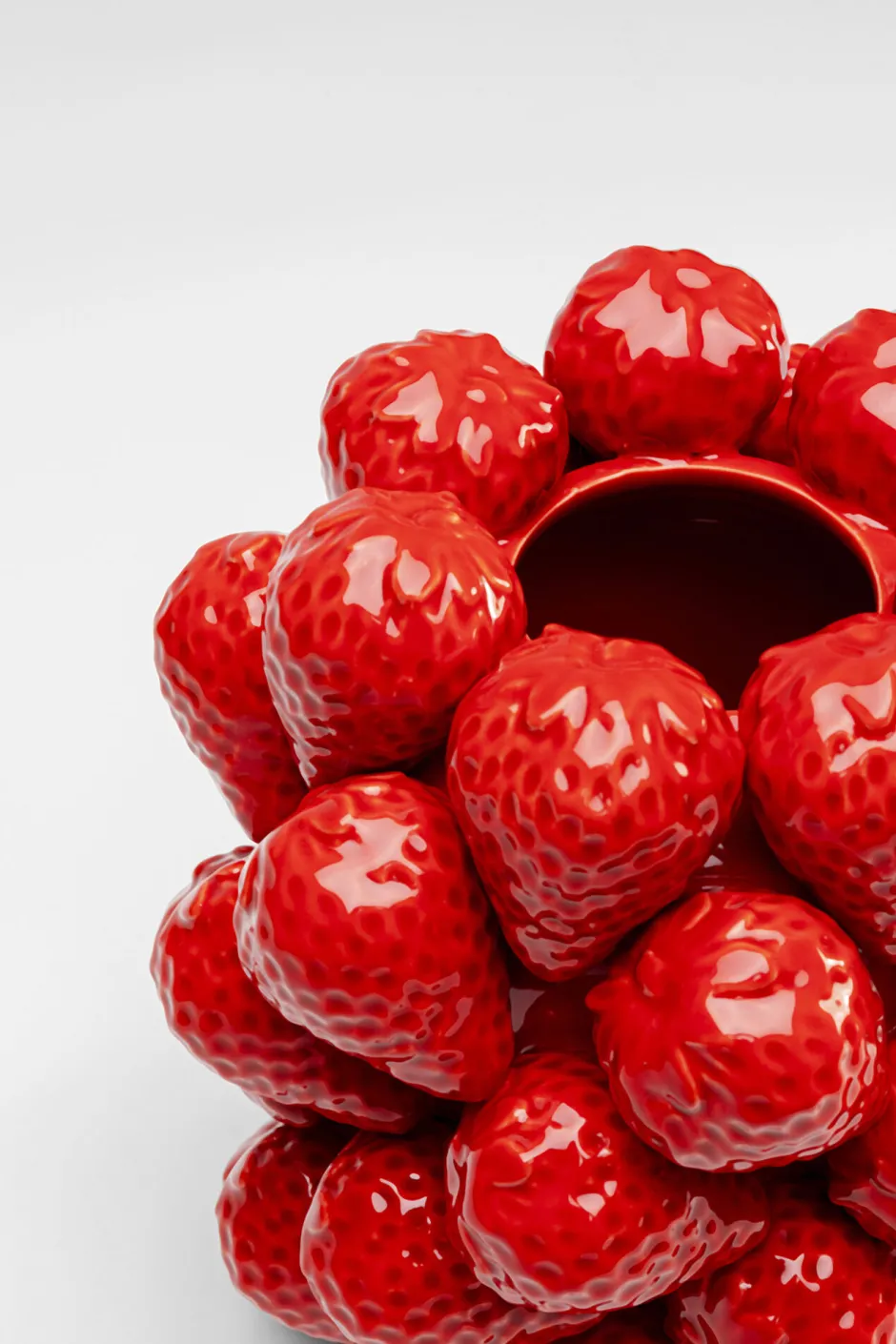 KARE Vase Strawberries Rot 24cm