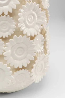 KARE Vase Sunflowers Weiß 30cm