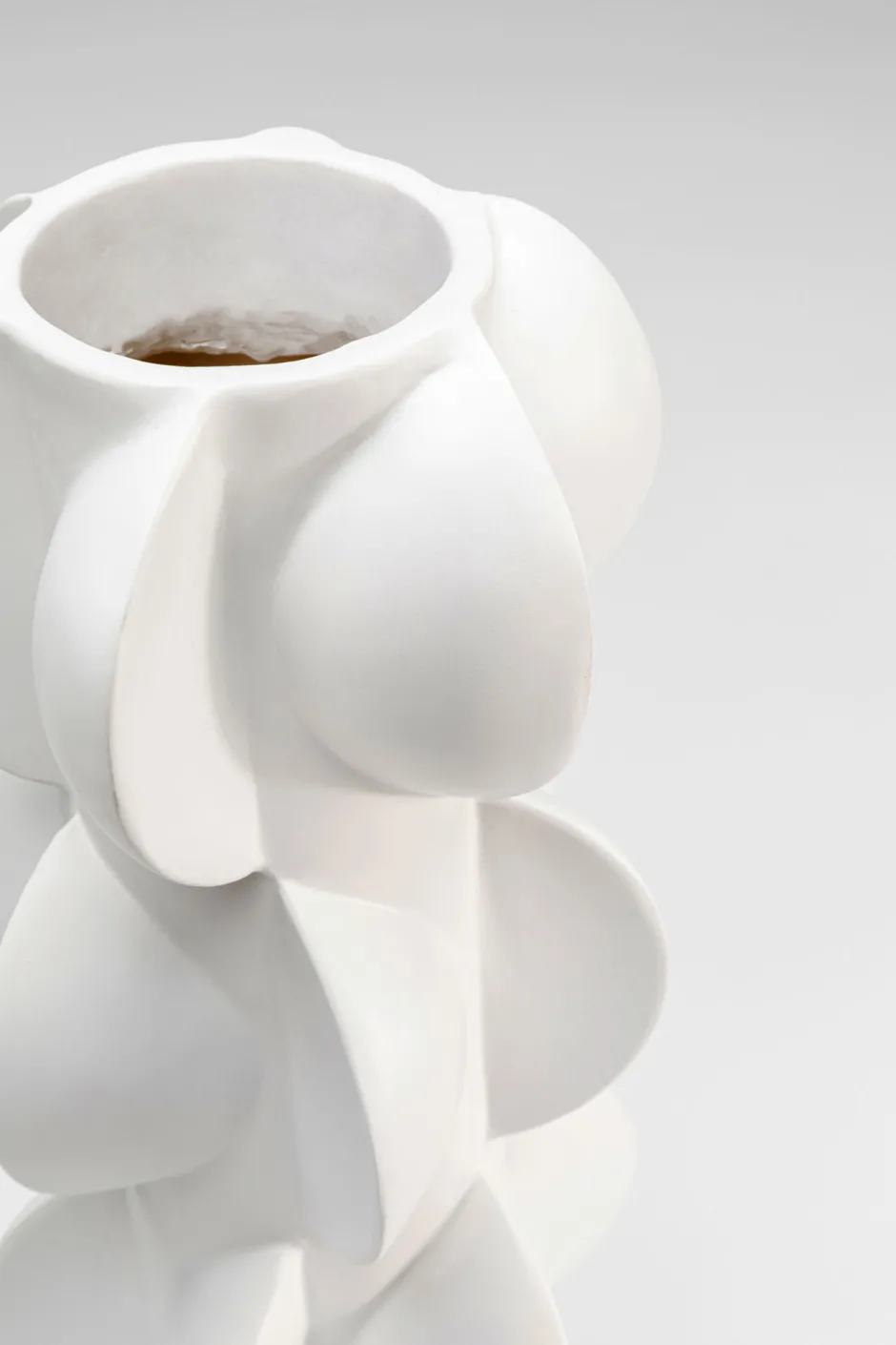 KARE Vase Viento Weiß 35cm