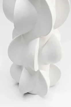 KARE Vase Viento Weiß 35cm