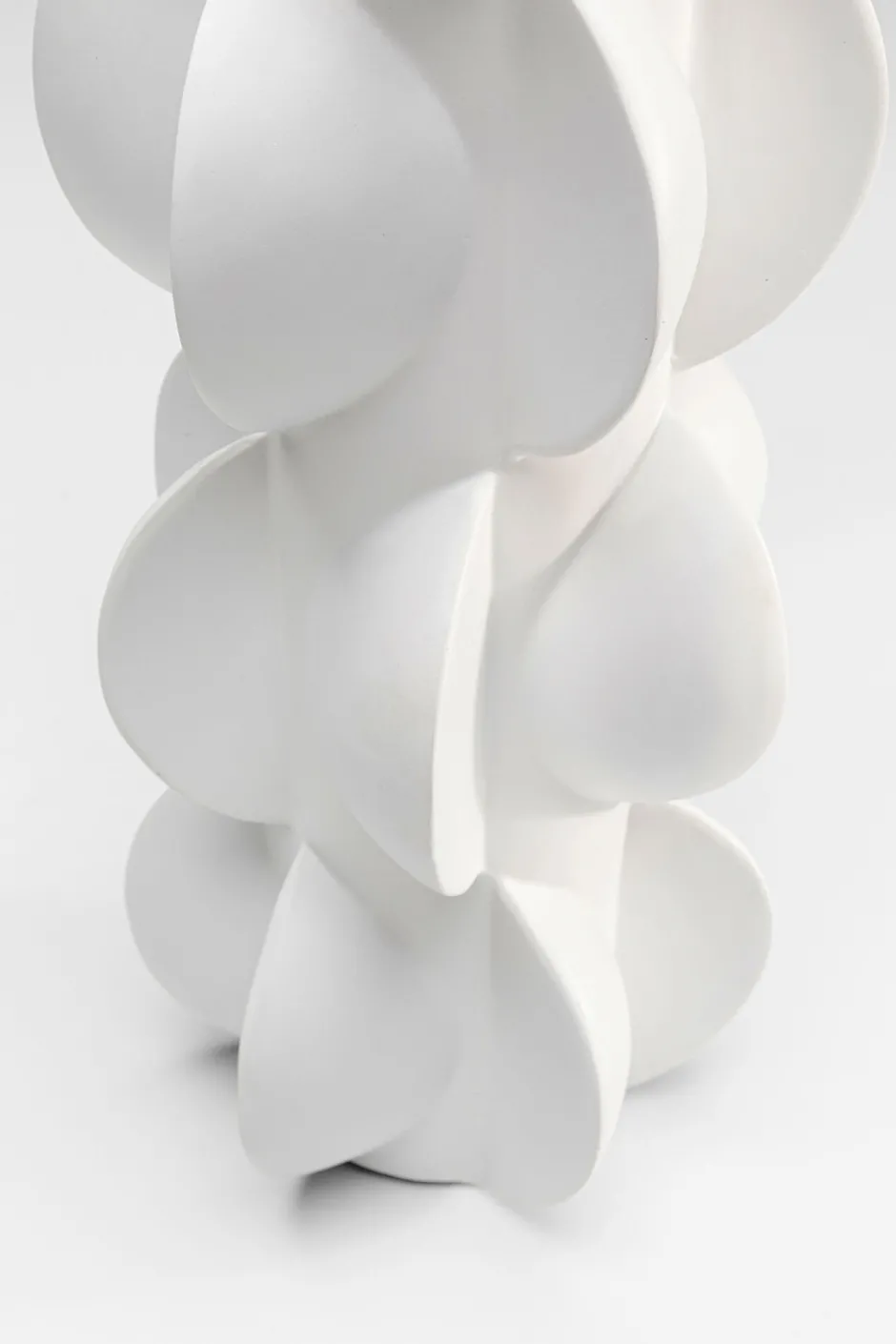 KARE Vase Viento Weiß 35cm