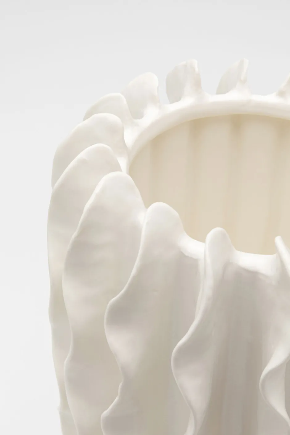 KARE Vase Viento Weiß 26cm