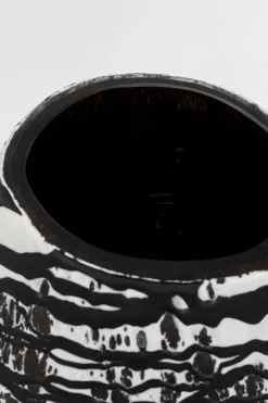 KARE Vase Volante Schwarz 27cm