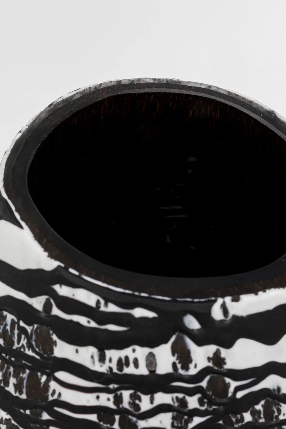 KARE Vase Volante Schwarz 27cm