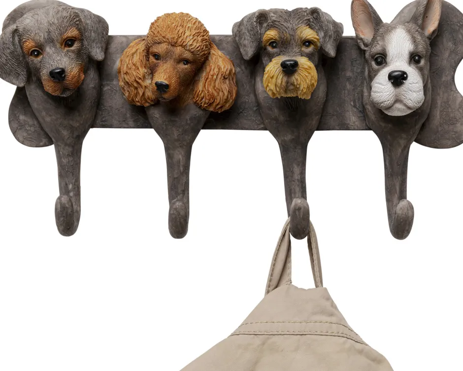 KARE Wandgarderobe Dog Family 31cm