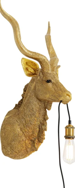 KARE Wandleuchte Animal Goat Gold 45x74cm