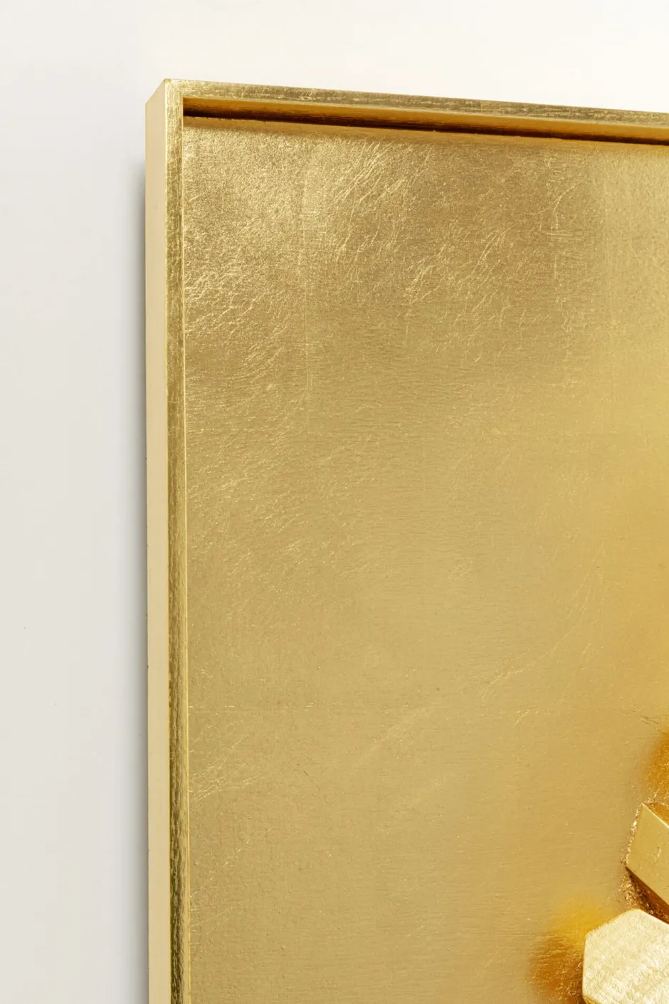 KARE Wandobjekt Mikado Gold 120x120cm