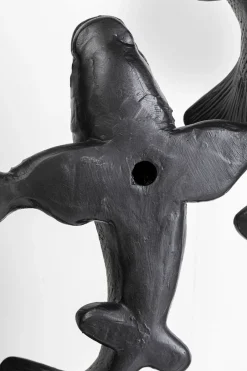 KARE Wandobjekt School of Koi Schwarz Ø160cm