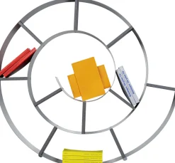 KARE Wandregal Snail Silver grau