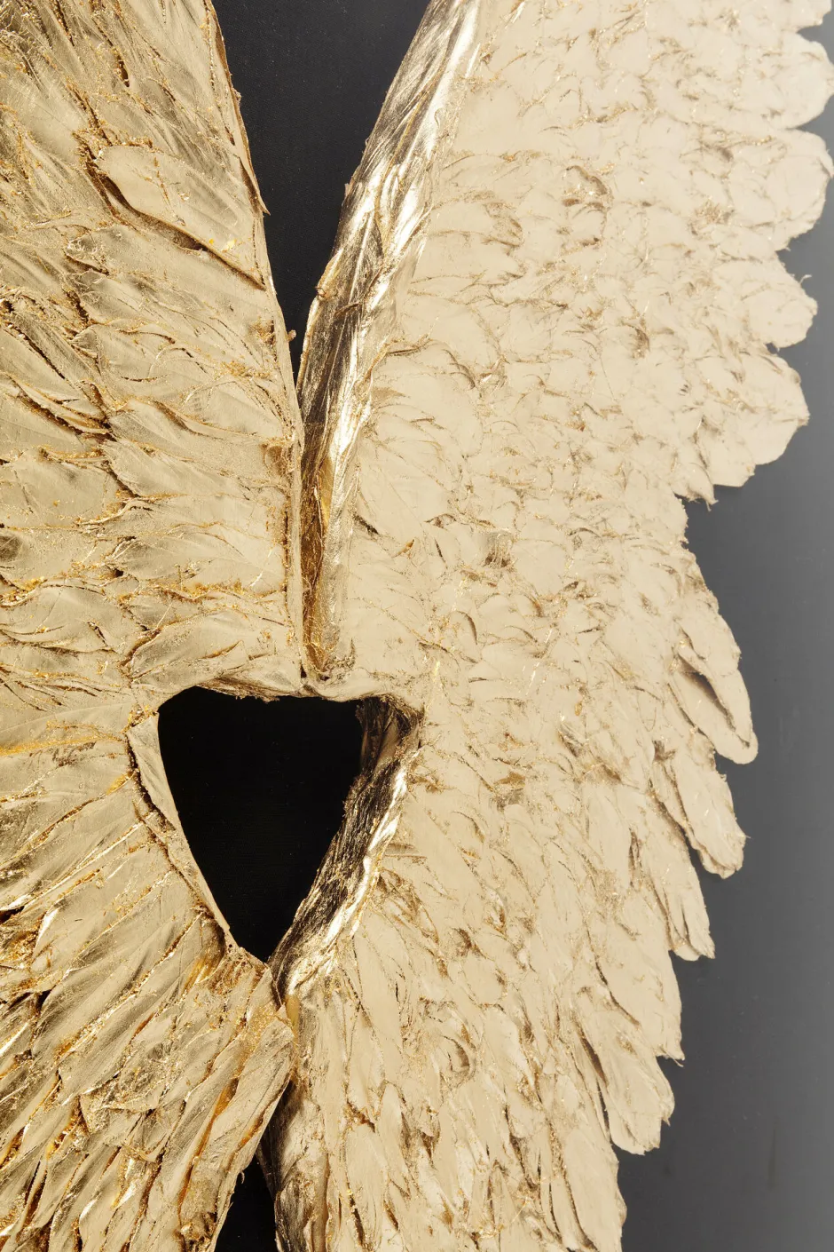 KARE Wandschmuck Wings Gold Black 120x120cm