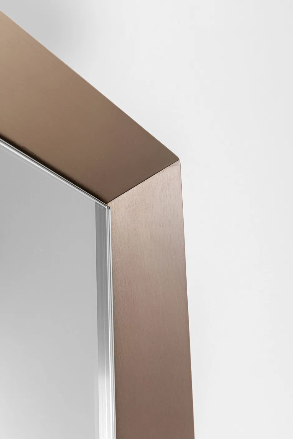 KARE Wandspiegel Arezzo Coffee Trapez 65(45)x160cm