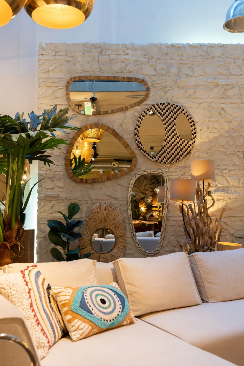 KARE Wandspiegel Bora Bora 43x93cm