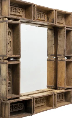 KARE Wandspiegel Brick 90x90cm