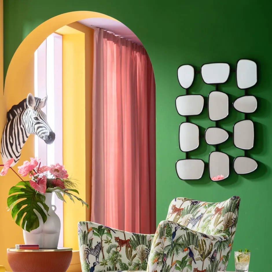 KARE Wandspiegel Nastro Schwarz 80x114cm