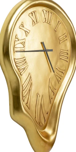 KARE Wanduhr Big Drop Gold 92x127cm