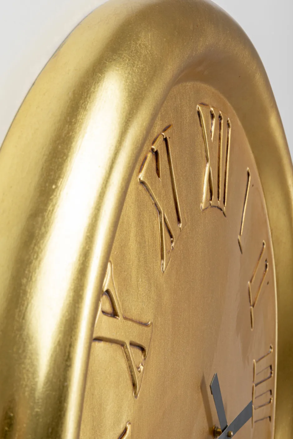 KARE Wanduhr Big Drop Gold 92x127cm