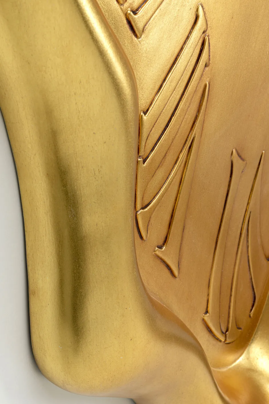 KARE Wanduhr Big Drop Gold 92x127cm