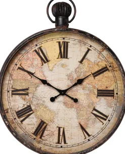 KARE Wanduhr European Map 96cm