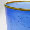KARE Wasserglas Bubbles Blau 14cm