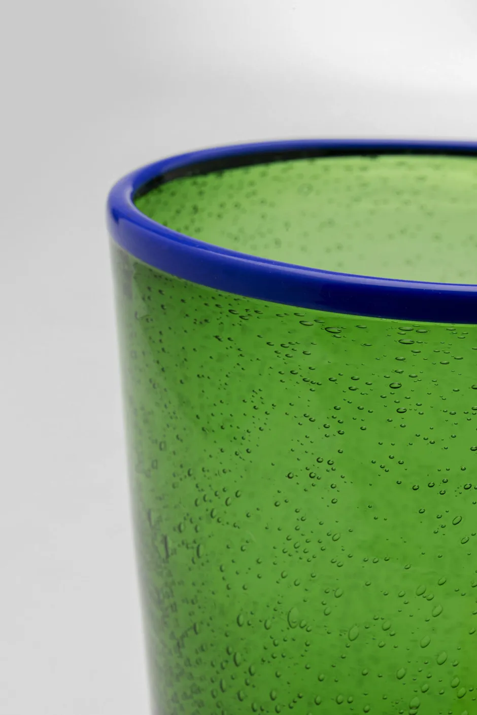 KARE Wasserglas Bubbles Grün 14cm