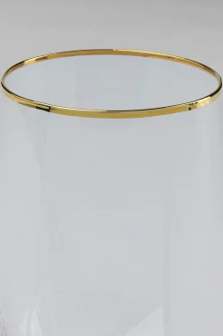 KARE Wasserglas Diamond Gold Rim