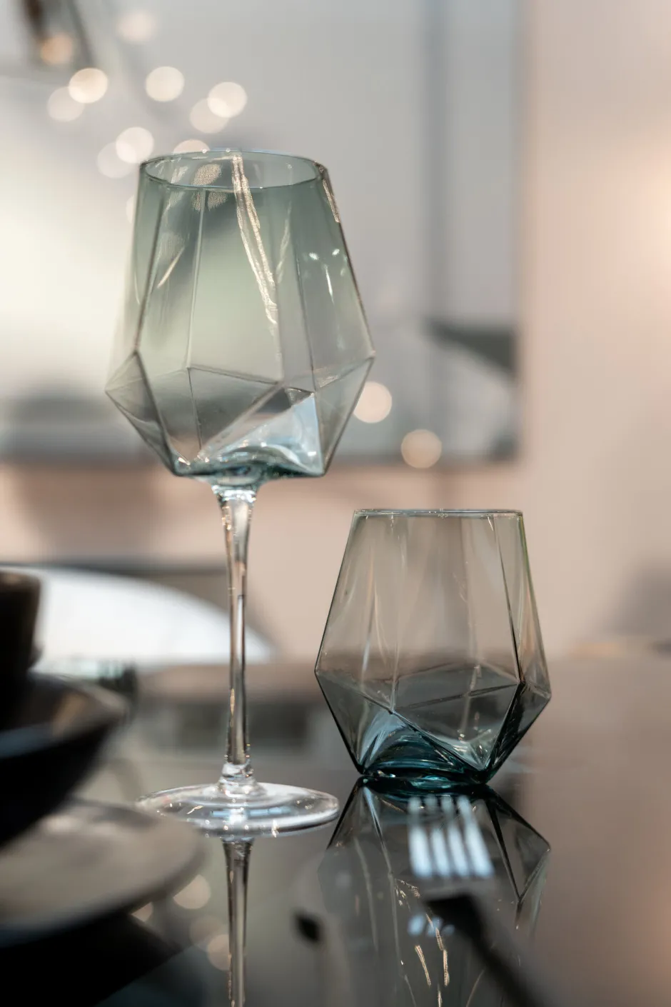 KARE Wasserglas Diamond Smoke