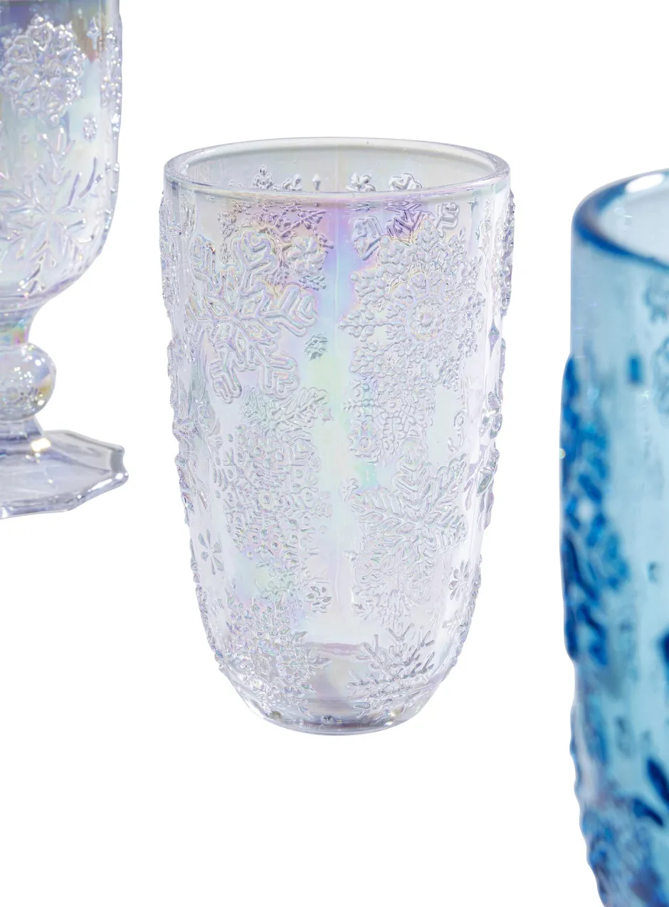KARE Wasserglas Ice Flowers Colore