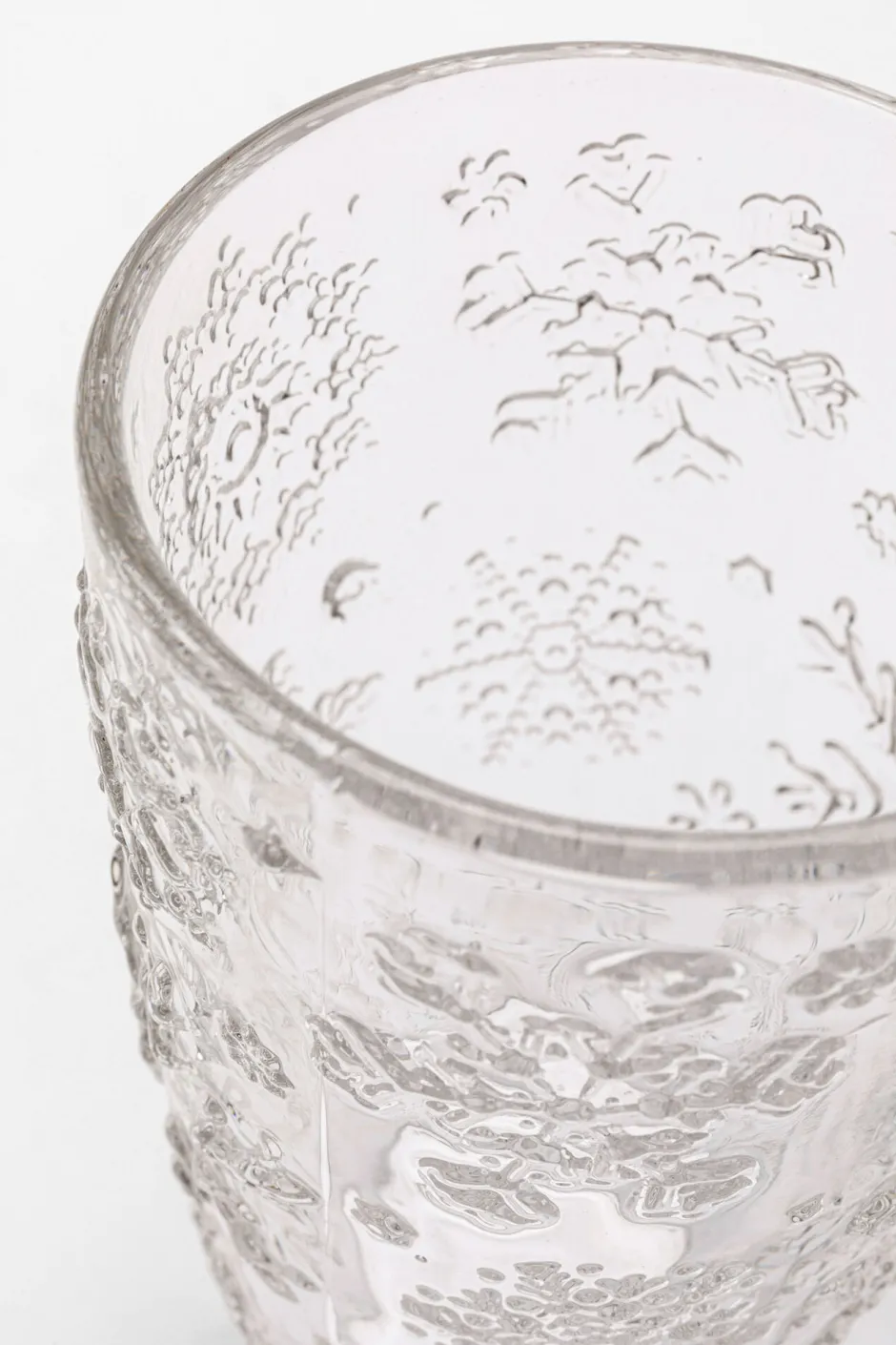 KARE Wasserglas Ice Flowers Klar