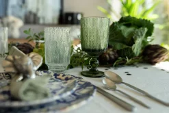 KARE Weinglas Fogli Grün